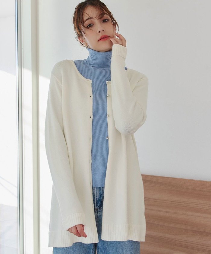 【ティアクラッセ/Tiaclasse】の【洗える】ラウンドネックミドル丈ニットカーディガン インテリア・キッズ・メンズ・レディースファッション・服の通販 founy(ファニー) https://founy.com/ ファッション Fashion レディースファッション Fashion for Women トップス・カットソー Cut & Sew Tops ニット Knit Tops & Sweaters カーディガン・羽織り Layered Style Cardigans アクセサリー Fashion Accessories ウォッシャブル Machine Washable 春 Spring 洗える Machine Washable 秋 Autumn カーディガン Cardigan, Knitwear チュニック Tunic, Long Top パール Pearl, Pearl Accent フレア Flare, Flared ポケット Pocket, Pocket Detail ミドル Middle Length, Mid Height ラウンド Round, Round Neck ロング Long, Long-Length 冬 Winter / This Winter A/W・秋冬 Autumn/Winter 再入荷 Restock / Back in Stock 新作・新入荷 New Arrivals / New In ビジネス 仕事 通勤 Business / Work / Commuting |ID: prp329100004472934 ipo3291000000035570711