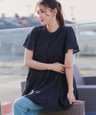 【ティアクラッセ/Tiaclasse】の【洗える】バンドカラーティアードシャツチュニックブラウス ネイビー|ID: prp329100004473196 ipo3291000000034629224