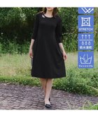 【ティアクラッセ/Tiaclasse】の【UVカット・吸水速乾】 “きれい見え” カットソータックフレアワンピース ブラック|ID: prp329100004473209 ipo3291000000032709088