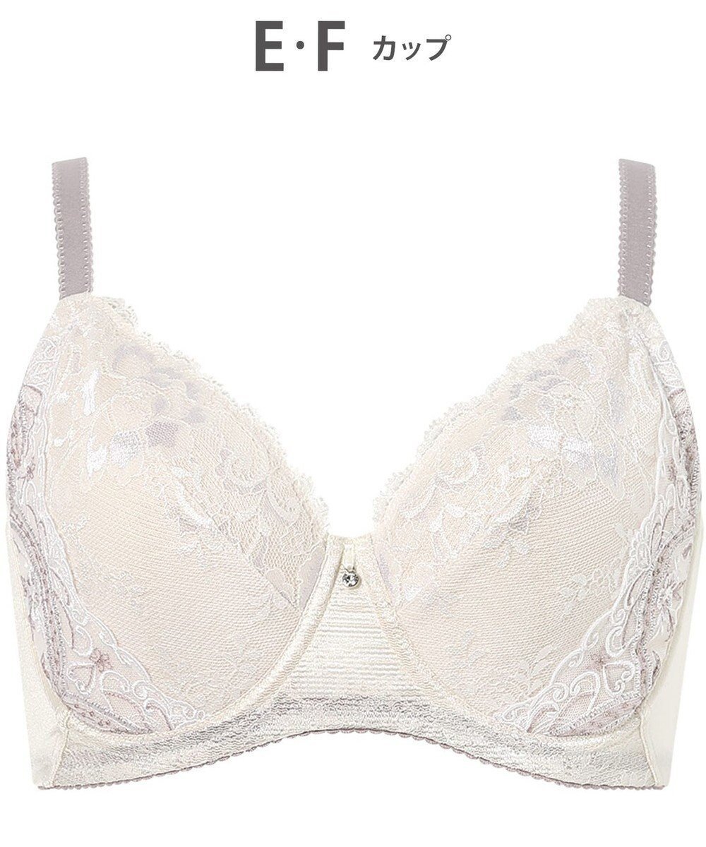 【ウィング/Wing】のブラジャー Wing Lesiage バストを小さく見せる 脇すっきり フルカップブラ 【6000シリーズ】 小さく見せるブラ PB6001 ウイング/ワコール インテリア・キッズ・メンズ・レディースファッション・服の通販 founy(ファニー) 　ファッション　Fashion　レディースファッション　Ladies' Fashion Online　アンダー　Under　クラシカル　Classical　コンパクト　Compact　ストレッチ　Stretch　フラット　Flat　ブラジャー　Bra　モチーフ　Motif　レース　Race　ワイヤー　Wire　アイボリー|ID: prp329100004473295 ipo3291000000032103464
