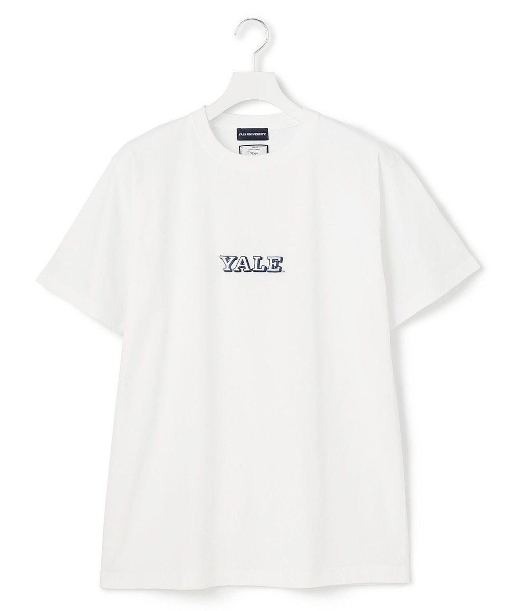 【ジェイプレスヨークストリート/J.PRESS YORK STREET】の【UNISEX】YALEセンターロゴ Tシャツ 人気、トレンドファッション・服の通販 founy(ファニー) 　ファッション　Fashion　レディースファッション　WOMEN　トップス・カットソー　Tops/Tshirt　シャツ/ブラウス　Shirts/Blouses　ロング / Tシャツ　T-Shirts　カットソー　Cut and Sewn　ユニセックス　Unisex　おすすめ　Recommend　アメリカン　American　インナー　Inner　カットソー　Cut And Sew　コラボ　Collaboration　センター　Center　人気　Popularity　夏　Summer　春　Spring　S/S・春夏　Ss・Spring/Summer　 other-1|ID: prp329100004473343 ipo3291000000031973733
