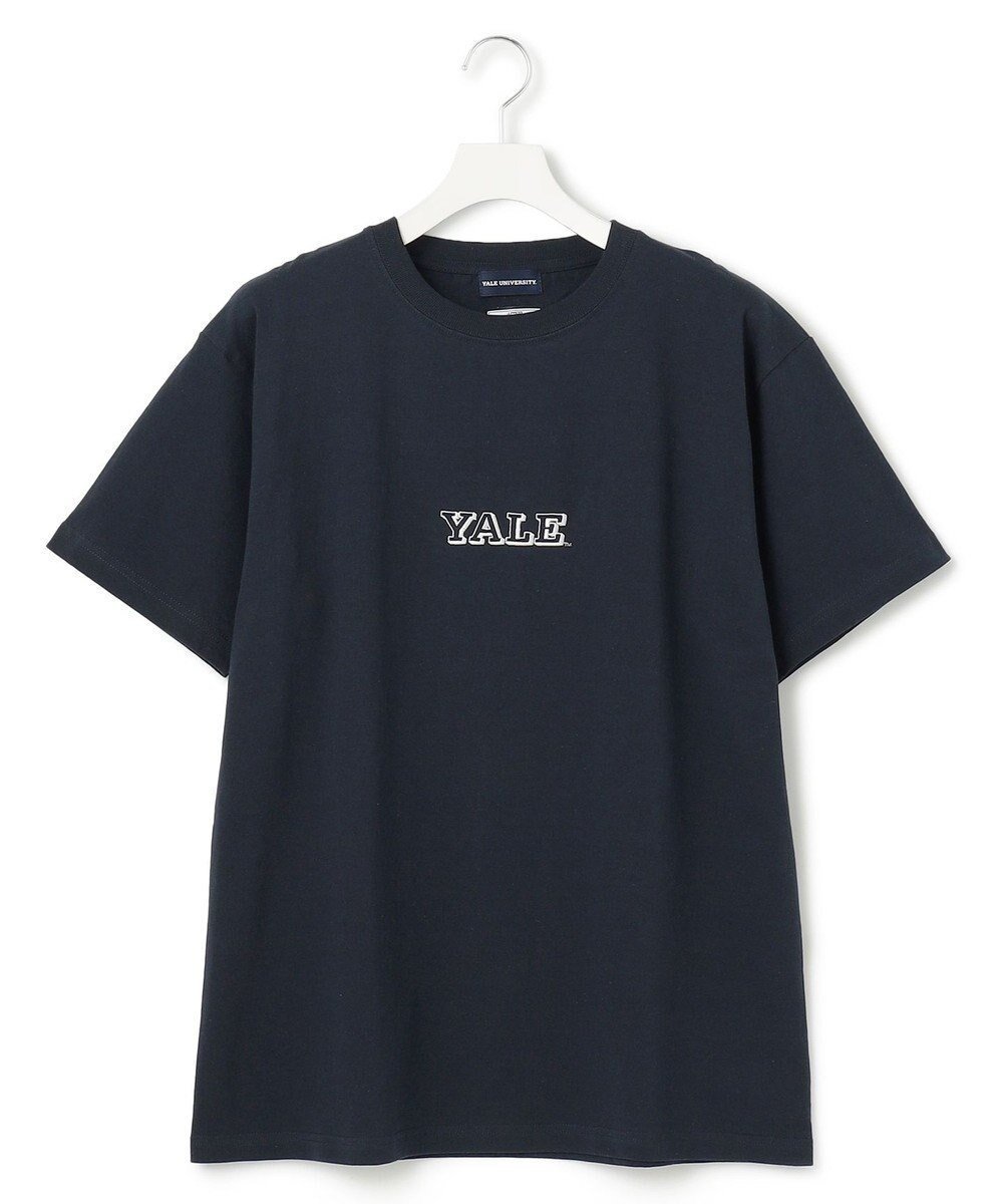 【ジェイプレスヨークストリート/J.PRESS YORK STREET】の【UNISEX】YALEセンターロゴ Tシャツ インテリア・キッズ・メンズ・レディースファッション・服の通販 founy(ファニー) 　ファッション　Fashion　レディースファッション　Fashion for Women　トップス・カットソー　Cut & Sew Tops　シャツ・ブラウス・オフィスカジュアル　Elegant Blouses & Button-Ups　ロングTシャツ・Tシャツ　Longline T-Shirts & Tees　カットソー・ベーシックTシャツ　Cut-and-Sewn Tops / Stretch Tees & Basics　ユニセックス　Unisex, Genderless　おすすめ　Recommended / Our Picks　アメリカン　American Style　インナー　Innerwear　カットソー　Cut and Sewn Top　コラボ　Collaboration, Collab　センター　Center, Center Line　人気　Popular, Best Seller　夏　Summer　春　Spring　S/S・春夏　SS, Spring/Summer, Warm Season　ネイビー系|ID: prp329100004473343 ipo3291000000033529693