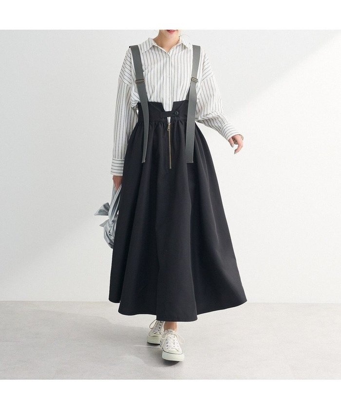 【グリーンパークス/Green Parks】の・DOUBLE FLAGS サスペンダーミリタリースカ インテリア・キッズ・メンズ・レディースファッション・服の通販 founy(ファニー) https://founy.com/ ファッション Fashion レディースファッション Ladies' Fashion Online スカート Skirt おすすめ Recommend カットソー Cut And Sew サスペンダー Suspenders シンプル Simple スリット Slit フレア Flare フロント Front ポケット Pocket ミリタリー Military 夏 Summer 春 Spring S/S・春夏 Ss・Spring/Summer |ID: prp329100004473380 ipo3291000000032576775