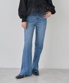 【アースミュージックアンドエコロジー/earth music&ecology】のセルフカットフレアデニムパンツ Medium Indigo|ID: prp329100004473457 ipo3291000000031982520