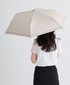 【ムーンバット/MOONBAT】の晴雨兼用日傘 折りたたみ傘 スカラ刺繍柄/遮光 遮熱 UV ベージュ|ID: prp329100004473513 ipo3291000000031979018