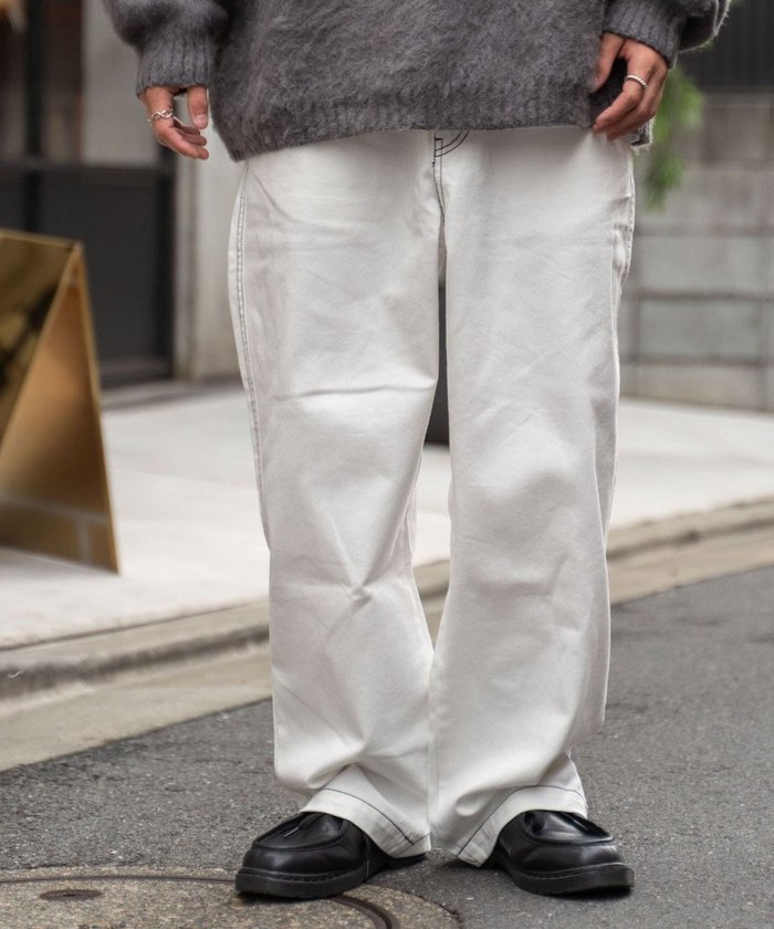 【ウィゴー/WEGO】の【ユニセックス着用アイテム/ウエストゴム】ワーカーズパンツ インテリア・キッズ・メンズ・レディースファッション・服の通販 founy(ファニー) https://founy.com/ ファッション Fashion レディースファッション WOMEN パンツ Pants 春 Spring 今季 This Season スウェット Sweat スマホ Smartphone デニム Denim トレンド Trend リラックス Relax ワイド Wide A/W・秋冬 Aw・Autumn/Winter・Fw・Fall-Winter |ID: prp329100004473526 ipo3291000000031747858