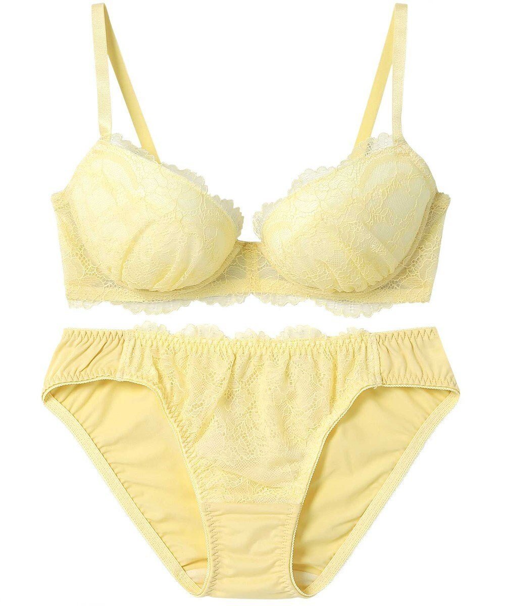 【アンフィ/AMPHI】のブラジャー ショーツセット まる胸メイク 推し活・推し事応援 Aカップあり 【ブラショーツセット】 上下セット ブラ BBJ201 アンフィ/ワコール インテリア・キッズ・メンズ・レディースファッション・服の通販 founy(ファニー) 　ファッション　Fashion　レディースファッション　Fashion for Women　アンダー　Underwear Essentials　ショーツ　Shorts, Short Pants　シンプル　Simple, Minimal　トレンド　Trend, Trending Now　フロント　Front, Front Design　ブラジャー　Bra, Lingerie　ベーシック　Basic, Essential　ラッセル　Raschel, Raschel Lace　ラップ　Wrap, Wrap Design　レース　Lace, Lace Fabric　ワイヤー　Wire, Wired Bra　おすすめ　Recommended / Our Picks　イエロー|ID: prp329100004473548 ipo3291000000036311849