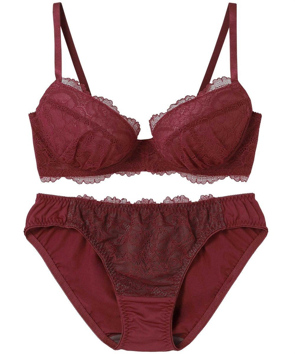 【アンフィ/AMPHI】のブラジャー ショーツセット まる胸メイク 推し活・推し事応援 Aカップあり 【ブラショーツセット】 上下セット ブラ BBJ201 アンフィ/ワコール インテリア・キッズ・メンズ・レディースファッション・服の通販 founy(ファニー) 　ファッション　Fashion　レディースファッション　Fashion for Women　アンダー　Underwear Essentials　ショーツ　Shorts, Short Pants　シンプル　Simple, Minimal　トレンド　Trend, Trending Now　フロント　Front, Front Design　ブラジャー　Bra, Lingerie　ベーシック　Basic, Essential　ラッセル　Raschel, Raschel Lace　ラップ　Wrap, Wrap Design　レース　Lace, Lace Fabric　ワイヤー　Wire, Wired Bra　おすすめ　Recommended / Our Picks　レッド|ID: prp329100004473548 ipo3291000000036311850