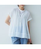 【23区/NIJYUSANKU】の【撥水加工/洗える】シアーナイロンツイル ギャザー ブラウス ホワイト系|ID: prp329100004473717 ipo3291000000032663525