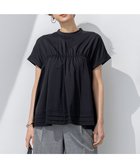 【23区/NIJYUSANKU】の【撥水加工/洗える】シアーナイロンツイル ギャザー ブラウス ブラック系|ID: prp329100004473717 ipo3291000000032663526