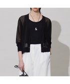 【アイシービー/iCB】の【洗える】ドライシアーカーディガン ブラック系|ID: prp329100004473765 ipo3291000000031824646