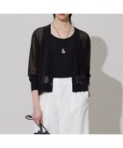 【アイシービー/iCB】の【洗える】ドライシアーカーディガン ブラック系|ID: prp329100004473765 ipo3291000000032635915