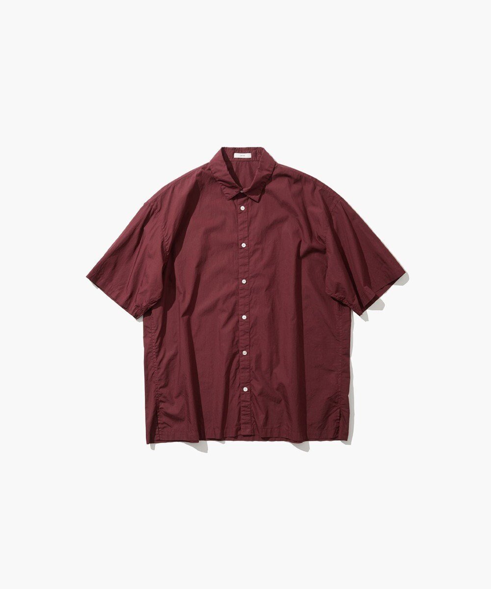 【エイトン/ATON】のCOTTON LAWN オーバーサイズショートスリーブシャツ - UNISEX インテリア・キッズ・メンズ・レディースファッション・服の通販 founy(ファニー) 　ファッション　Fashion　レディースファッション　WOMEN　トップス・カットソー　Tops/Tshirt　シャツ/ブラウス　Shirts/Blouses　春　Spring　カリフォルニア　California　スーピマ　Supima　ドレス　Dress　半袖　Short Sleeve　ユニセックス　Unisex　S/S・春夏　Ss・Spring/Summer　夏　Summer　BURGUNDY|ID: prp329100004473772 ipo3291000000032177466