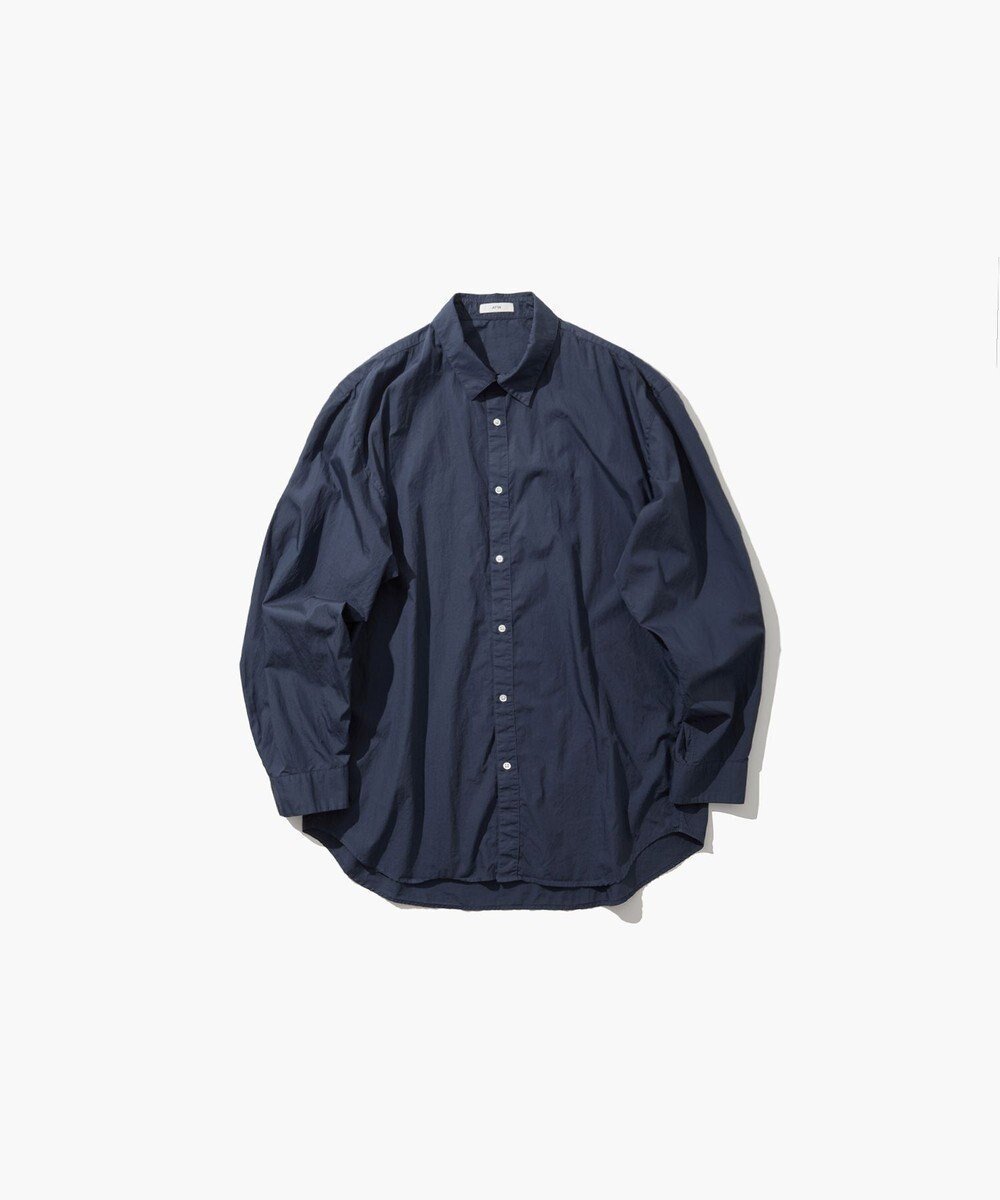 【エイトン/ATON】のCOTTON LAWN オーバーサイズシャツ - UNISEX インテリア・キッズ・メンズ・レディースファッション・服の通販 founy(ファニー) 　ファッション　Fashion　レディースファッション　WOMEN　トップス・カットソー　Tops/Tshirt　シャツ/ブラウス　Shirts/Blouses　春　Spring　カリフォルニア　California　スーピマ　Supima　ドレス　Dress　ユニセックス　Unisex　S/S・春夏　Ss・Spring/Summer　再入荷　Restock/Back In Stock/Re Arrival　夏　Summer　NAVY|ID: prp329100004473774 ipo3291000000032107487