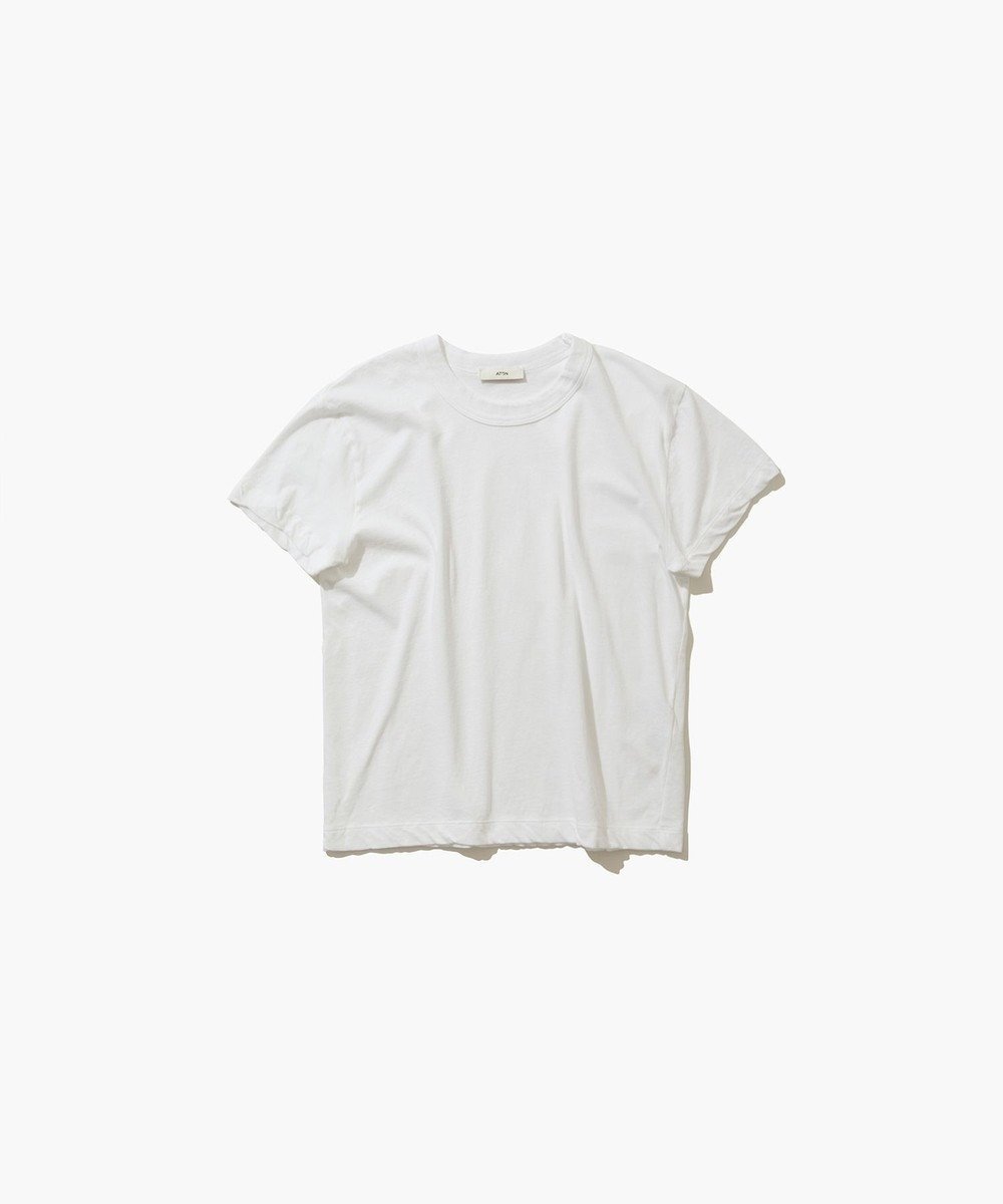 【エイトン/ATON】のFRESCA SINGLE JERSEY コンパクトTシャツ インテリア・キッズ・メンズ・レディースファッション・服の通販 founy(ファニー) 　ファッション　Fashion　レディースファッション　WOMEN　トップス・カットソー　Tops/Tshirt　シャツ/ブラウス　Shirts/Blouses　ロング / Tシャツ　T-Shirts　カットソー　Cut and Sewn　インド　India　春　Spring　カットソー　Cut And Sew　コンパクト　Compact　サマー　Summer　スタンダード　Standard　タンク　Tank　S/S・春夏　Ss・Spring/Summer　夏　Summer　WHITE|ID: prp329100004473785 ipo3291000000031579967