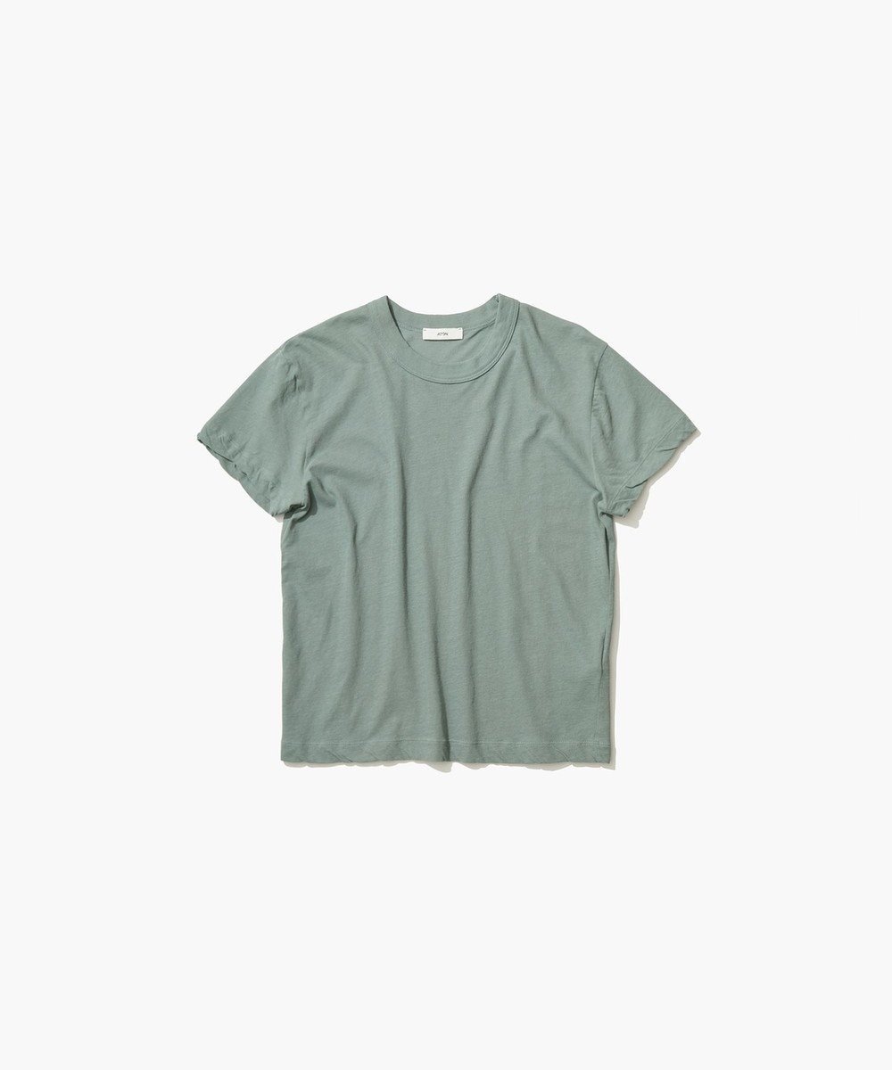 【エイトン/ATON】のFRESCA SINGLE JERSEY コンパクトTシャツ インテリア・キッズ・メンズ・レディースファッション・服の通販 founy(ファニー) 　ファッション　Fashion　レディースファッション　WOMEN　トップス・カットソー　Tops/Tshirt　シャツ/ブラウス　Shirts/Blouses　ロング / Tシャツ　T-Shirts　カットソー　Cut and Sewn　インド　India　春　Spring　カットソー　Cut And Sew　コンパクト　Compact　サマー　Summer　スタンダード　Standard　タンク　Tank　S/S・春夏　Ss・Spring/Summer　夏　Summer　GREEN|ID: prp329100004473785 ipo3291000000031579970