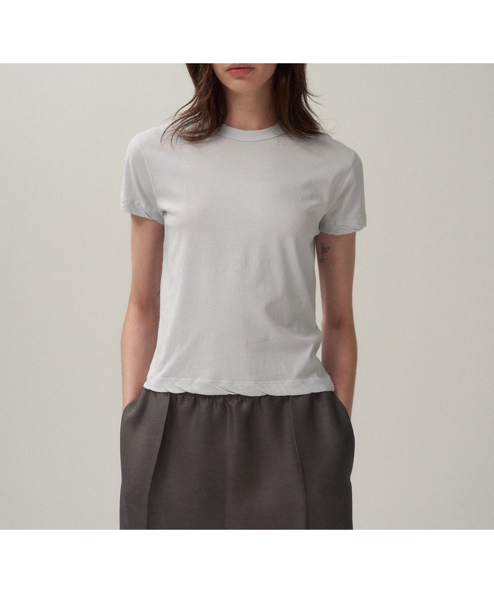 【エイトン/ATON】のFRESCA SINGLE JERSEY コンパクトTシャツ インテリア・キッズ・メンズ・レディースファッション・服の通販 founy(ファニー) 　ファッション　Fashion　レディースファッション　WOMEN　トップス・カットソー　Tops/Tshirt　シャツ/ブラウス　Shirts/Blouses　ロング / Tシャツ　T-Shirts　カットソー　Cut and Sewn　インド　India　春　Spring　カットソー　Cut And Sew　コンパクト　Compact　サマー　Summer　スタンダード　Standard　タンク　Tank　S/S・春夏　Ss・Spring/Summer　夏　Summer　SAX|ID: prp329100004473785 ipo3291000000031579971