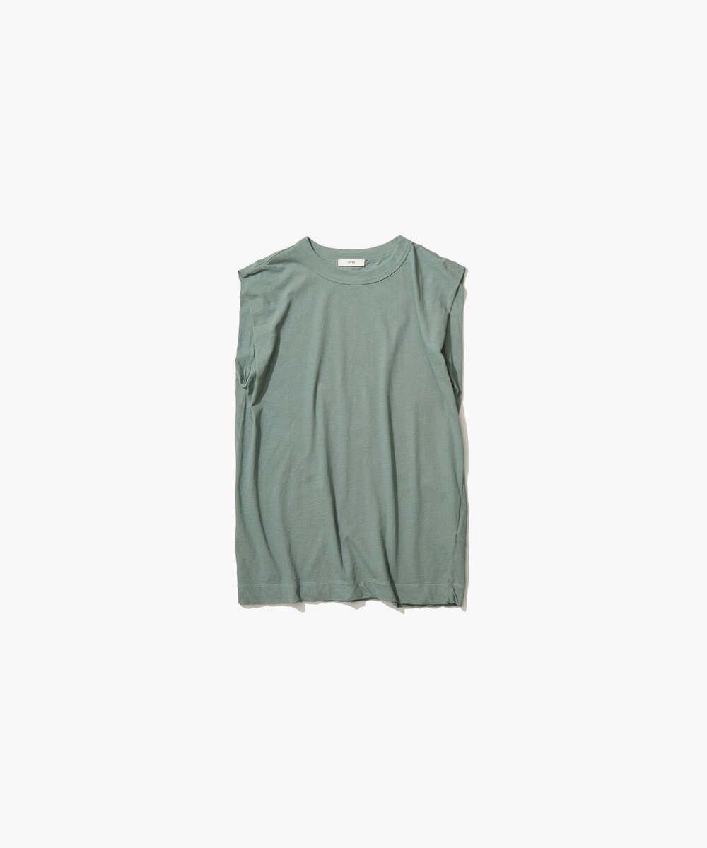 【エイトン/ATON】のFRESCA SINGLE JERSEY タンクトップ インテリア・キッズ・メンズ・レディースファッション・服の通販 founy(ファニー) 　ファッション　Fashion　レディースファッション　WOMEN　トップス・カットソー　Tops/Tshirt　シャツ/ブラウス　Shirts/Blouses　ロング / Tシャツ　T-Shirts　カットソー　Cut and Sewn　インド　India　春　Spring　カットソー　Cut And Sew　コンパクト　Compact　サマー　Summer　スタンダード　Standard　タンク　Tank　S/S・春夏　Ss・Spring/Summer　夏　Summer　GREEN|ID: prp329100004473791 ipo3291000000031523528