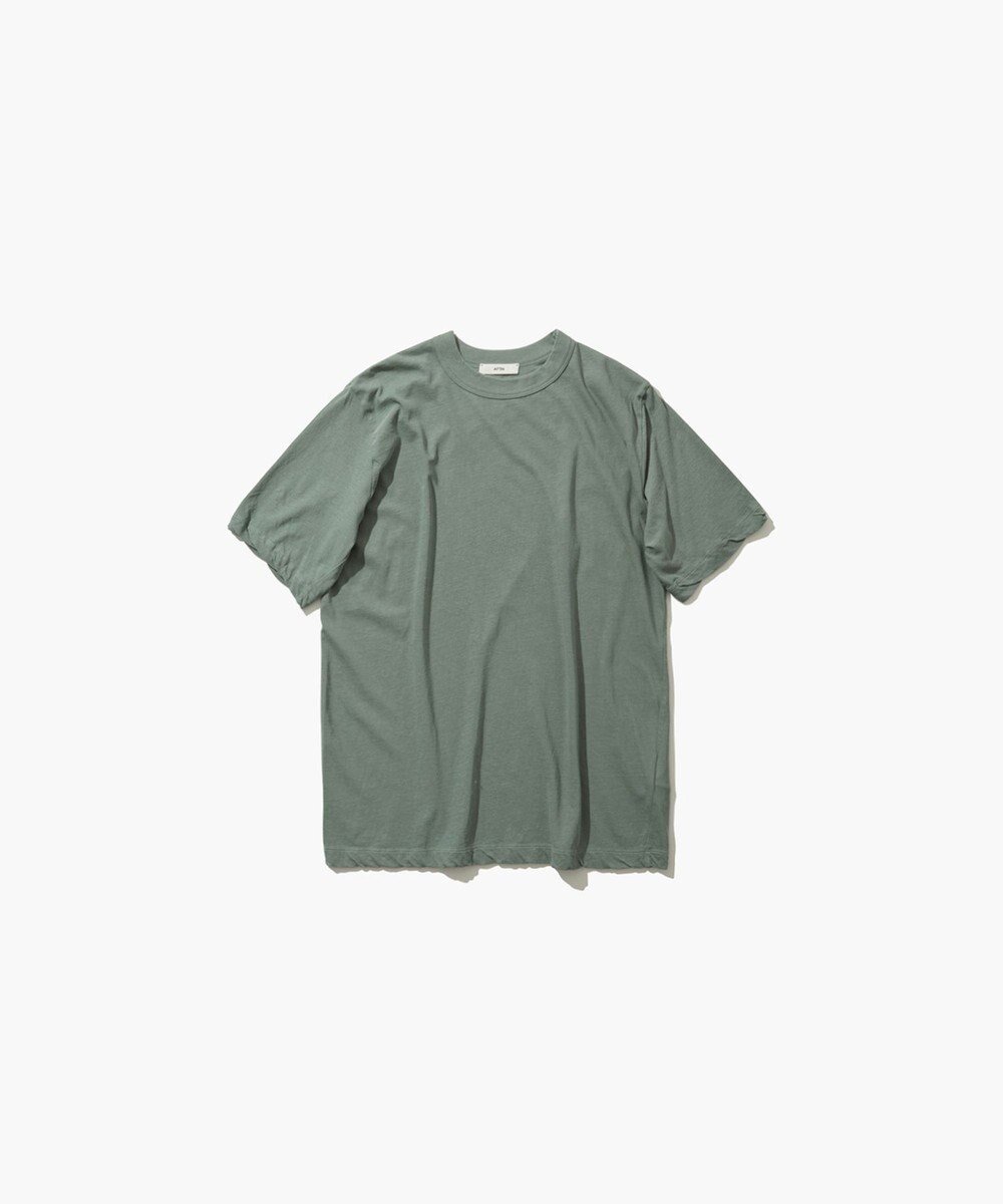 【エイトン/ATON】のFRESCA SINGLE JERSEY スタンダードTシャツ インテリア・キッズ・メンズ・レディースファッション・服の通販 founy(ファニー) 　ファッション　Fashion　レディースファッション　WOMEN　トップス・カットソー　Tops/Tshirt　シャツ/ブラウス　Shirts/Blouses　ロング / Tシャツ　T-Shirts　カットソー　Cut and Sewn　インド　India　インナー　Inner　春　Spring　カットソー　Cut And Sew　コンパクト　Compact　サマー　Summer　スタンダード　Standard　タンク　Tank　レギュラー　Regular　S/S・春夏　Ss・Spring/Summer　夏　Summer　GREEN|ID: prp329100004473795 ipo3291000000032039842