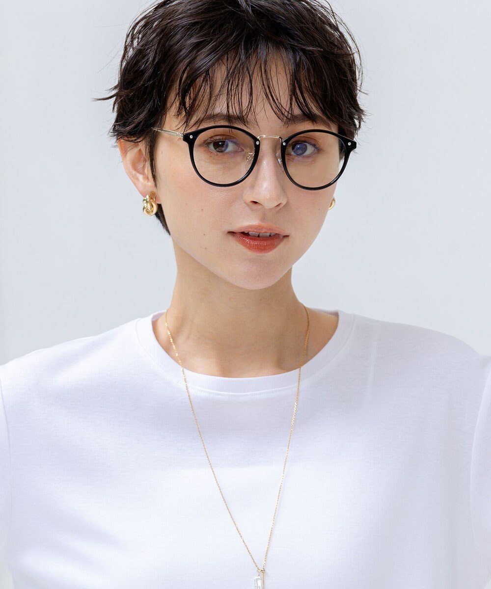 【23区/NIJYUSANKU】の【UVカット/WEB限定】調光レンズ サングラス インテリア・キッズ・メンズ・レディースファッション・服の通販 founy(ファニー) 　ファッション　Fashion　レディースファッション　Fashion for Women　サングラス&メガネ　Sunglasses & Eyewear　春　Spring　グラス　Glass, Eyewear　サングラス　Sunglasses, Shades　ネックレス　Necklace, Pendant Necklace　フレーム　Frame, Outline　プリント　Print, Printed Pattern　ボストン　Boston　S/S・春夏　SS, Spring/Summer, Warm Season　夏　Summer　2025年　2025　2025春夏・S/S　Spring/Summer 2025 SS25　ブラック系|ID: prp329100004473836 ipo3291000000033349311