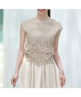 【23区/NIJYUSANKU】の【洗える/汗じみ防止加工】エンブロイダリージャージー フレンチスリーブ カットソー 人気、トレンドファッション・服の通販 founy(ファニー) ファッション Fashion レディースファッション Fashion for Women トップス・カットソー Cut & Sew Tops シャツ・ブラウス・オフィスカジュアル Elegant Blouses & Button-Ups ロングTシャツ・Tシャツ Longline T-Shirts & Tees カットソー・ベーシックTシャツ Cut-and-Sewn Tops / Stretch Tees & Basics 春 Spring 洗える Machine Washable カットソー Cut and Sewn Top キャミソール Camisole, Spaghetti Strap Top スカラップ Scallop, Scalloped Edge スリット Slit, Slit Detail スリーブ Sleeve, Long Sleeve / Short Sleeve ドッキング Docking, Mixed Material フェミニン Feminine, Girly フレンチ French, French Style ボトム Bottoms, Lower Wear レース Lace, Lace Fabric S/S・春夏 SS, Spring/Summer, Warm Season 夏 Summer 2025年 2025 2025春夏・S/S Spring/Summer 2025 SS25 |ID:prp329100004473852