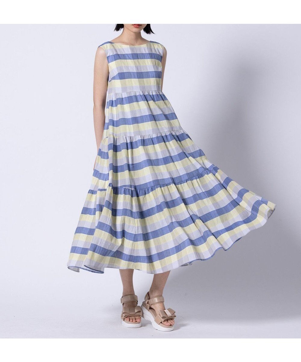 【トッカ/TOCCA】の【洗える・消臭】OPTICAL CUBE DRESS ドレス インテリア・キッズ・メンズ・レディースファッション・服の通販 founy(ファニー) 　ファッション　Fashion　レディースファッション　WOMEN　ワンピース　Dress　ドレス　Party Dresses　2025年　2025　2025春夏・S/S　Ss,Spring/Summer,2025　ドレス　Dress　再入荷　Restock/Back In Stock/Re Arrival　夏　Summer　春　Spring　S/S・春夏　Ss・Spring/Summer　洗える　Washable　ブルー系5|ID: prp329100004473864 ipo3291000000032025784