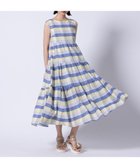 【トッカ/TOCCA】の【美人百花掲載】【洗える・消臭】OPTICAL CUBE DRESS ドレス ブルー系5|ID: prp329100004473864 ipo3291000000032445395
