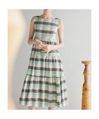 【トッカ/TOCCA】の【美人百花掲載】【洗える・消臭】OPTICAL CUBE DRESS ドレス グリーン系5|ID: prp329100004473864 ipo3291000000034330955