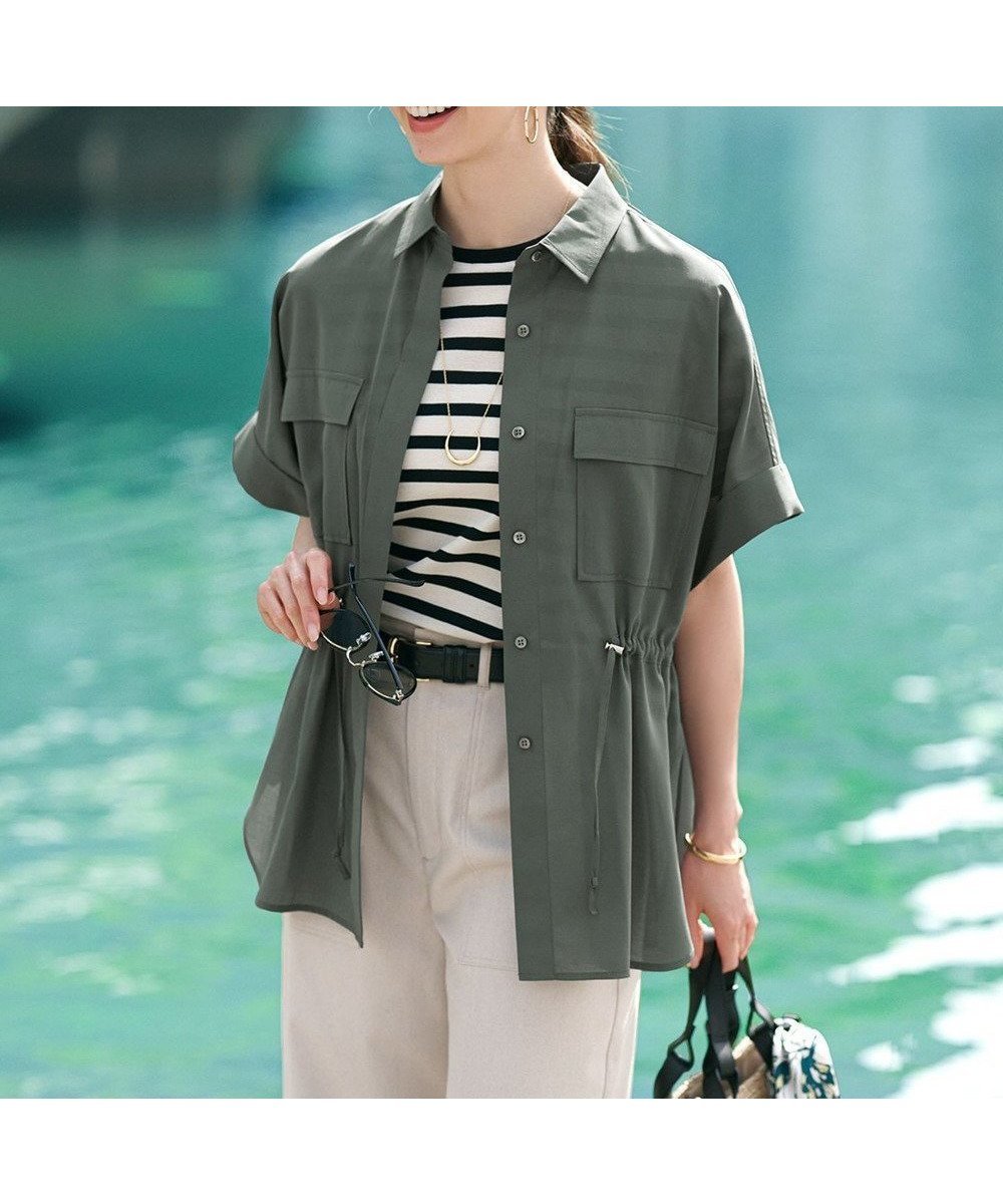 【23区/NIJYUSANKU】の【洗える】ライトシアーマットクロス ミリタリーディティール シャツ 人気、トレンドファッション・服の通販 founy(ファニー) ファッション Fashion レディースファッション Fashion for Women トップス・カットソー Cut & Sew Tops シャツ・ブラウス・オフィスカジュアル Elegant Blouses & Button-Ups 春 Spring 洗える Machine Washable クール Cool, Chic シアー Sheer, See-Through ボトム Bottoms, Lower Wear S/S・春夏 SS, Spring/Summer, Warm Season おすすめ Recommended / Our Picks 夏 Summer 2025年 2025 2025春夏・S/S Spring/Summer 2025 SS25 other-1|ID: prp329100004473876 ipo3291000000033577462