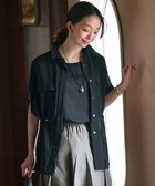 【23区/NIJYUSANKU】の【洗える】ライトシアーマットクロス ミリタリーディティール シャツ 人気、トレンドファッション・服の通販 founy(ファニー) ファッション Fashion レディースファッション Fashion for Women トップス・カットソー Cut & Sew Tops シャツ・ブラウス・オフィスカジュアル Elegant Blouses & Button-Ups 春 Spring 洗える Machine Washable クール Cool, Chic シアー Sheer, See-Through ボトム Bottoms, Lower Wear S/S・春夏 SS, Spring/Summer, Warm Season おすすめ Recommended / Our Picks 夏 Summer 2025年 2025 2025春夏・S/S Spring/Summer 2025 SS25 thumbnail ブラック系|ID: prp329100004473876 ipo3291000000033577464