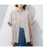 【23区/NIJYUSANKU】の【洗える】ライトシアーマットクロス ミリタリーディティール シャツ 人気、トレンドファッション・服の通販 founy(ファニー) ファッション Fashion レディースファッション Fashion for Women トップス・カットソー Cut & Sew Tops シャツ・ブラウス・オフィスカジュアル Elegant Blouses & Button-Ups 春 Spring 洗える Machine Washable クール Cool, Chic シアー Sheer, See-Through ボトム Bottoms, Lower Wear S/S・春夏 SS, Spring/Summer, Warm Season おすすめ Recommended / Our Picks 夏 Summer 2025年 2025 2025春夏・S/S Spring/Summer 2025 SS25 thumbnail ベージュ系|ID: prp329100004473876 ipo3291000000033577465