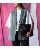 【23区/NIJYUSANKU】の【洗える】ライトシアーマットクロス ジレ カーキ系|ID:prp329100004473880