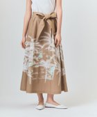 【グレース コンチネンタル/GRACE CONTINENTAL】のプラージュプリントタックスカート ベージュ|ID: prp329100004473892 ipo3291000000031834784