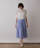 【グレース コンチネンタル/GRACE CONTINENTAL】のメッシュポンチョシャツ ホワイト|ID: prp329100004473894 ipo3291000000031834786