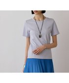【グレース コンチネンタル/GRACE CONTINENTAL】のコンパクト天竺トップ ブルー|ID: prp329100004473897 ipo3291000000031834790