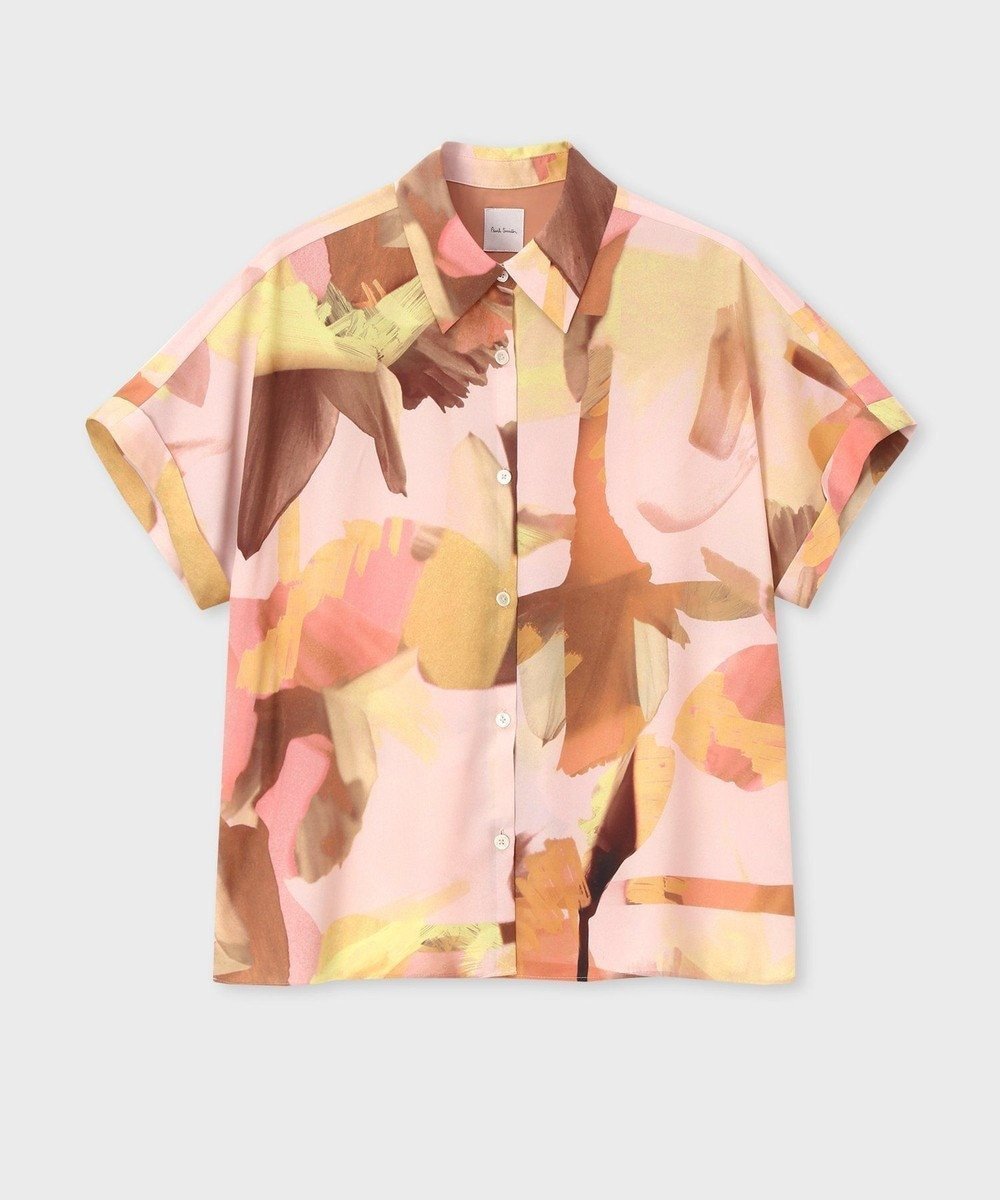 【ポール スミス/Paul Smith】のFloral Paint 半袖シャツ インテリア・キッズ・メンズ・レディースファッション・服の通販 founy(ファニー) 　ファッション　Fashion　レディースファッション　Ladies' Fashion Online　トップス・カットソー　Tops/Tshirt　シャツ/ブラウス　Shirts/Blouses　おすすめ　Recommend　エレガント 上品　Elegant　モダン　Modern　半袖　Short Sleeve　夏　Summer　春　Spring　S/S・春夏　Ss・Spring/Summer　A/W・秋冬　Aw・Autumn/Winter・Fw・Fall-Winter　コーラル|ID: prp329100004473913 ipo3291000000032604295