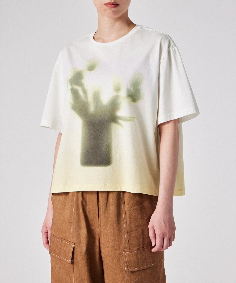 【ポール スミス/Paul Smith】のHazy Morning 半袖Tシャツ インテリア・キッズ・メンズ・レディースファッション・服の通販 founy(ファニー) 　ファッション　Fashion　レディースファッション　WOMEN　トップス・カットソー　Tops/Tshirt　シャツ/ブラウス　Shirts/Blouses　ロング / Tシャツ　T-Shirts　カットソー　Cut and Sewn　カットソー　Cut And Sew　ショルダー　Shoulder　ドロップ　Drop　モダン　Modern　ワイド　Wide　ワーク　Work　再入荷　Restock/Back In Stock/Re Arrival　半袖　Short Sleeve　夏　Summer　S/S・春夏　Ss・Spring/Summer　A/W・秋冬　Aw・Autumn/Winter・Fw・Fall-Winter　ライトイエロー|ID: prp329100004473947 ipo3291000000032021756