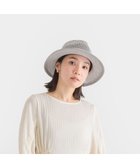 【林八百吉商店/HAYASHIYAOKICHI】のJin no beat shi te cassie つば広マニッシュネット編みハット シルバーグレー|ID: prp329100004473973 ipo3291000000032266518