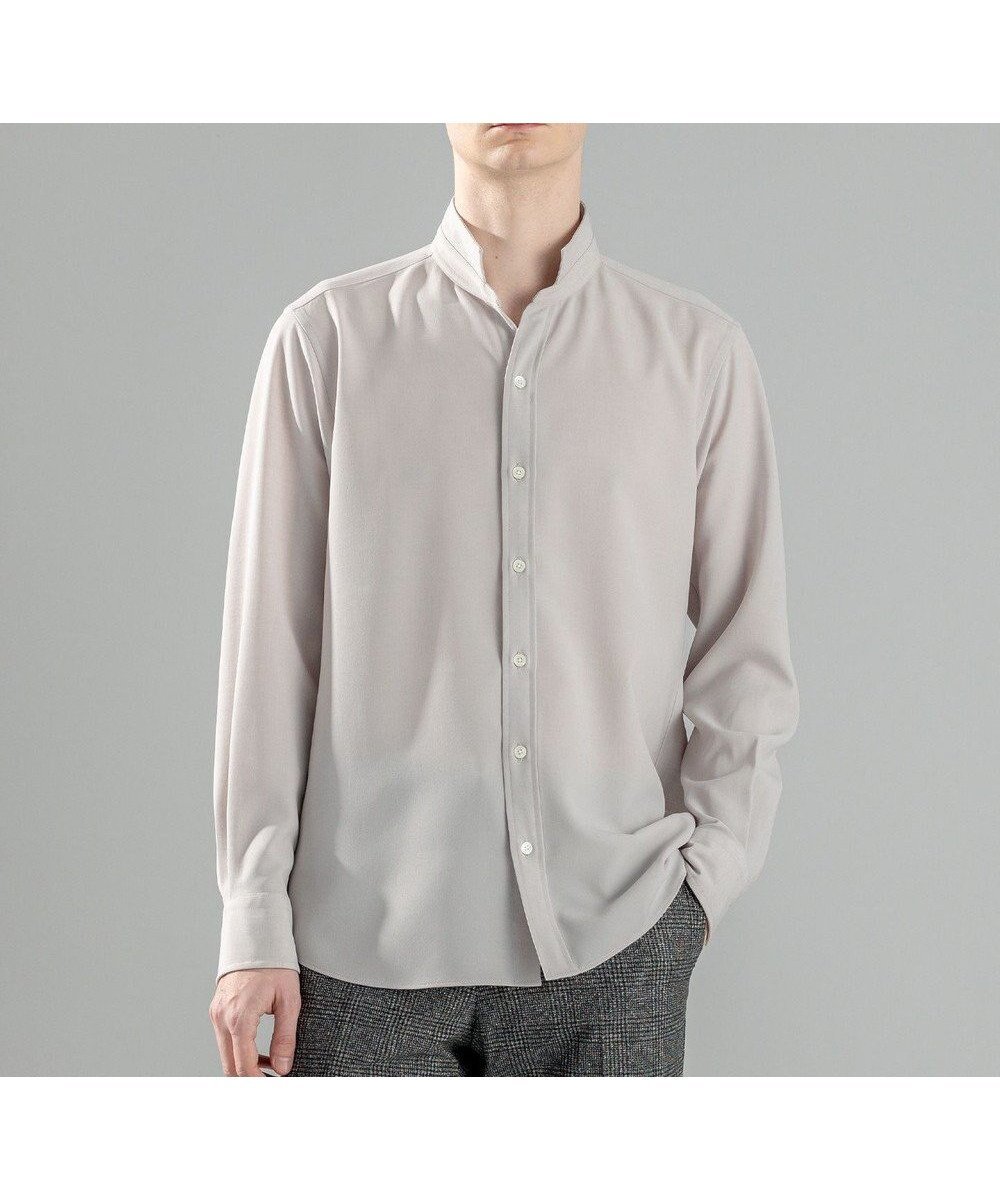 【ジョゼフ オム/JOSEPH HOMME / MEN】の新素材【シワになりにくい】テクノボイルストレッチ ウイングカラーシャツ 人気、トレンドファッション・服の通販 founy(ファニー) 　ファッション　Fashion　メンズファッション　MEN　トップス・カットソー　Tops/Tshirt/Men　シャツ　Shirts　シェイプ　Shape　シンプル　Simple　ジャケット　Jacket　エレガント 上品　Elegant　夏　Summer　春　Spring　S/S・春夏　Ss・Spring/Summer　長袖　Long Sleeve　 other-1|ID: prp329100004475263 ipo3291000000032125757