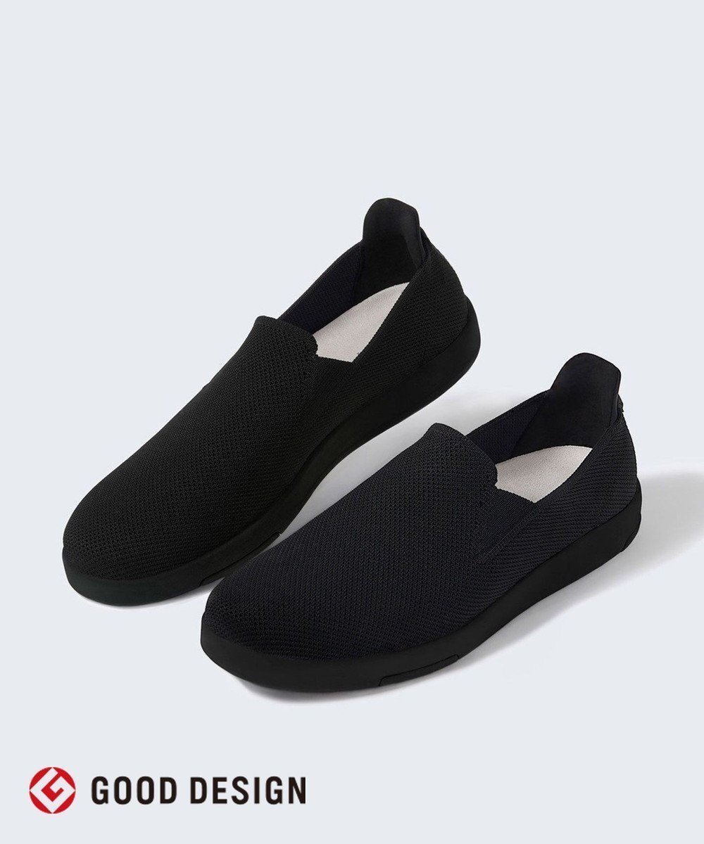 【ステッピ/steppi / MEN】の【撥水/抗菌防臭】多機能ニットシューズ(メンズ向け) インテリア・キッズ・メンズ・レディースファッション・服の通販 founy(ファニー) 　ファッション　Fashion　メンズファッション　MEN　シューズ・靴　Shoes/Men　スニーカー　Sneakers　インソール　Insole　洗える　Washable　クッション　Cushion　抗菌　Antibacterial　軽量　Lightweight　シューズ　Shoes　シンプル　Simple　スニーカー　Sneakers　ソックス　Socks　ハーフ　Half　バランス　Balance　フィット　Fit　フォルム　Form　メンズ　Mens　ランニング　Running　おすすめ　Recommend　夏　Summer　ブラック×ブラック|ID: prp329100004475265 ipo3291000000031552431