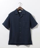 【ジョセフ アブード/JOSEPH ABBOUD / MEN】の【JAPANファブリック・ストレッチ】ラッセルメッシュ 半袖シャツ ネイビー系|ID: prp329100004475267 ipo3291000000032634767