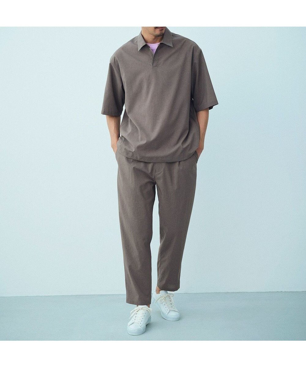 【アンフィーロ/UNFILO / MEN】のTENNEN TOUCH タックパンツ 人気、トレンドファッション・服の通販 founy(ファニー) 　ファッション　Fashion　メンズファッション　Fashion for Men　ボトムス　Bottoms　春　Spring　吸水　Absorbent, Quick-Dry　抗菌　Antibacterial, Bacteria-Resistant　ポケット　Pocket, Pocket Detail　ポロシャツ　Polo Shirt, Collared Tee　ループ　Loop, Loop Knit　S/S・春夏　SS, Spring/Summer, Warm Season　夏　Summer　 other-1|ID: prp329100004475271 ipo3291000000034628514