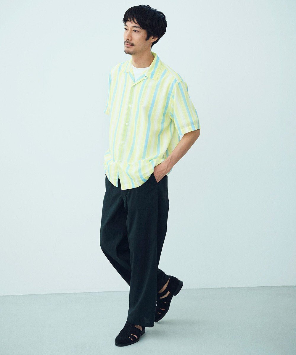 【アンフィーロ/UNFILO / MEN】のTENNEN TOUCH タックパンツ インテリア・キッズ・メンズ・レディースファッション・服の通販 founy(ファニー) 　ファッション　Fashion　メンズファッション　Fashion for Men　ボトムス　Bottoms　春　Spring　吸水　Absorbent, Quick-Dry　抗菌　Antibacterial, Bacteria-Resistant　ポケット　Pocket, Pocket Detail　ポロシャツ　Polo Shirt, Collared Tee　ループ　Loop, Loop Knit　S/S・春夏　SS, Spring/Summer, Warm Season　夏　Summer　ブラック|ID: prp329100004475271 ipo3291000000034628517