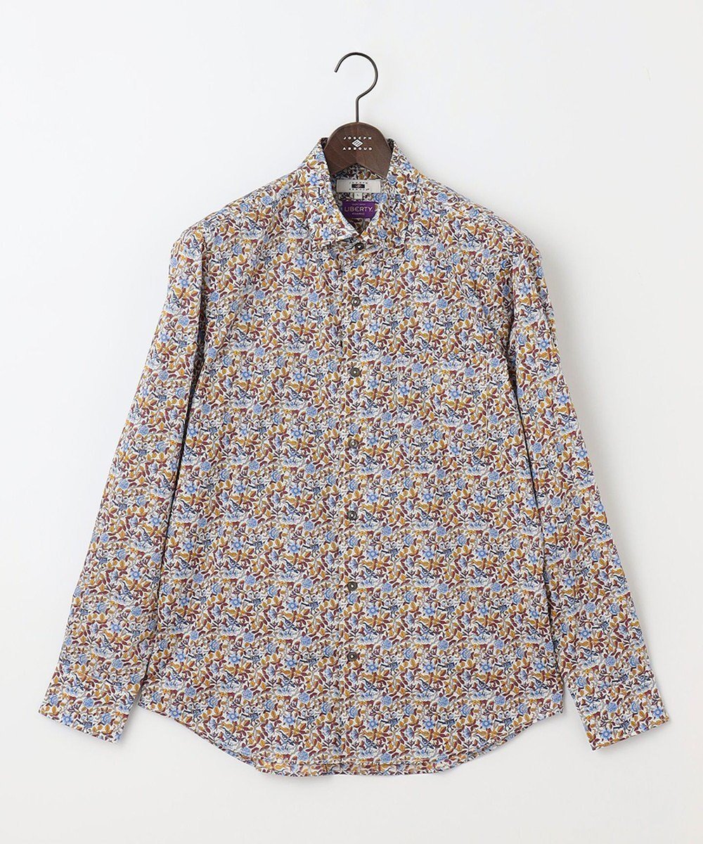 【ジョセフ アブード/JOSEPH ABBOUD / MEN】の【リバティー柄】プリントシャツ インテリア・キッズ・メンズ・レディースファッション・服の通販 founy(ファニー) 　ファッション　Fashion　メンズファッション　MEN　トップス・カットソー　Tops/Tshirt/Men　シャツ　Shirts　シルク　Silk　シンプル　Simple　スマート　Smart　ドレープ　Drape　フラワー　Flower　プリント　Print　夏　Summer　S/S・春夏　Ss・Spring/Summer　A/W・秋冬　Aw・Autumn/Winter・Fw・Fall-Winter　サックスブルー系6|ID: prp329100004475282 ipo3291000000031988065