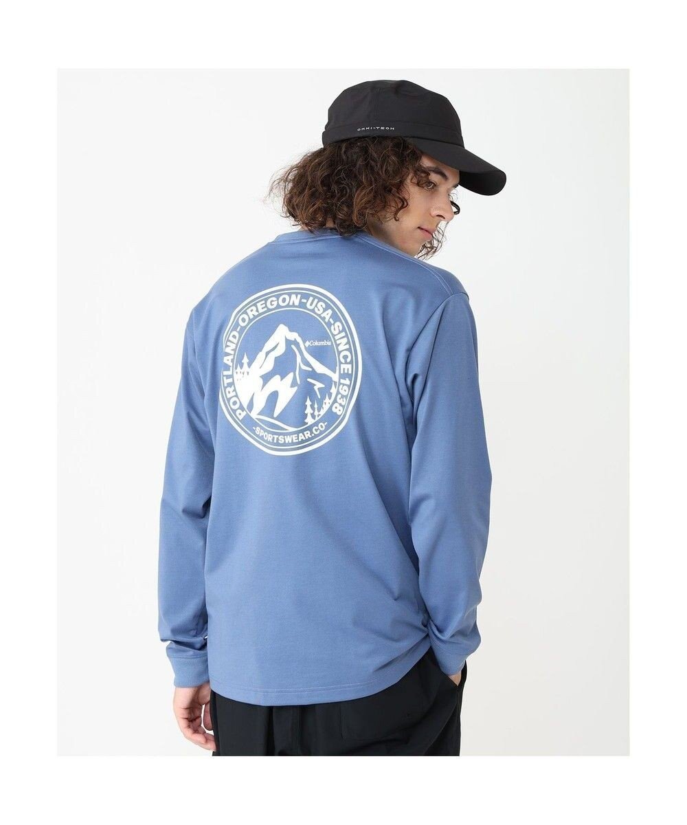 【コロンビア/Columbia / MEN】のColumbia/ アーバンハイクグラフィックロングスリーブTシャツ /コロンビア インテリア・キッズ・メンズ・レディースファッション・服の通販 founy(ファニー) 　ファッション　Fashion　メンズファッション　Fashion for Men　トップス・カットソー　Cut & Sew Tops　メンズシャツ　Shirts　アウトドア　Outdoor Clothing　カットソー　Cut and Sewn Top　グラフィック　Graphic, Graphic Design　トレンド　Trend, Trending Now　長袖　Long Sleeve, Full Sleeve　パターン　Pattern, Design Print　フィット　Fit, Slim Fit　リラックス　Relax, Relaxed Fit　A/W・秋冬　Autumn/Winter　S/S・春夏　SS, Spring/Summer, Warm Season　おすすめ　Recommended / Our Picks　夏　Summer　Blue Dusk、 Back Print|ID: prp329100004475284 ipo3291000000033551857
