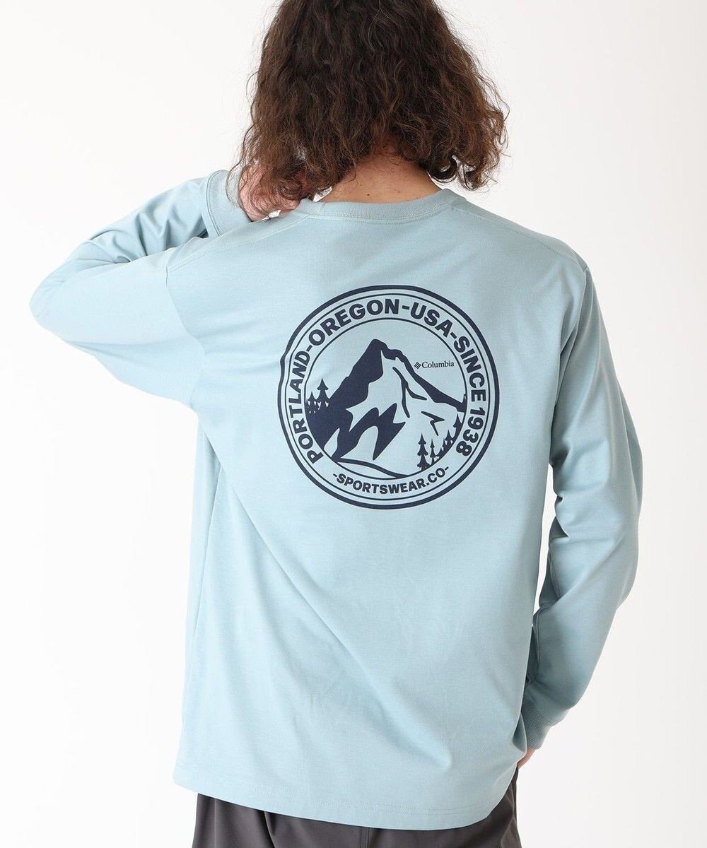 【コロンビア/Columbia / MEN】のColumbia/ アーバンハイクグラフィックロングスリーブTシャツ /コロンビア インテリア・キッズ・メンズ・レディースファッション・服の通販 founy(ファニー) 　ファッション　Fashion　メンズファッション　Fashion for Men　トップス・カットソー　Cut & Sew Tops　メンズシャツ　Shirts　アウトドア　Outdoor Clothing　カットソー　Cut and Sewn Top　グラフィック　Graphic, Graphic Design　トレンド　Trend, Trending Now　長袖　Long Sleeve, Full Sleeve　パターン　Pattern, Design Print　フィット　Fit, Slim Fit　リラックス　Relax, Relaxed Fit　A/W・秋冬　Autumn/Winter　S/S・春夏　SS, Spring/Summer, Warm Season　おすすめ　Recommended / Our Picks　夏　Summer　Crushed Blue、 Back Print|ID: prp329100004475284 ipo3291000000033551858