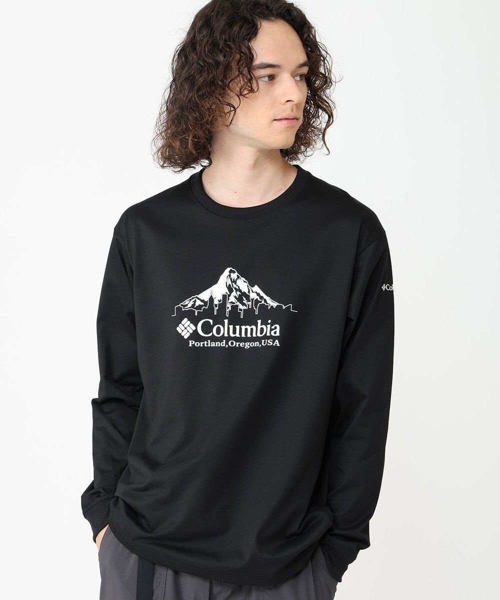 【コロンビア/Columbia / MEN】のColumbia/ アーバンハイクグラフィックロングスリーブTシャツ /コロンビア インテリア・キッズ・メンズ・レディースファッション・服の通販 founy(ファニー) 　ファッション　Fashion　メンズファッション　Fashion for Men　トップス・カットソー　Cut & Sew Tops　メンズシャツ　Shirts　アウトドア　Outdoor Clothing　カットソー　Cut and Sewn Top　グラフィック　Graphic, Graphic Design　トレンド　Trend, Trending Now　長袖　Long Sleeve, Full Sleeve　パターン　Pattern, Design Print　フィット　Fit, Slim Fit　リラックス　Relax, Relaxed Fit　A/W・秋冬　Autumn/Winter　S/S・春夏　SS, Spring/Summer, Warm Season　おすすめ　Recommended / Our Picks　夏　Summer　Black、 Front Print|ID: prp329100004475284 ipo3291000000033551862
