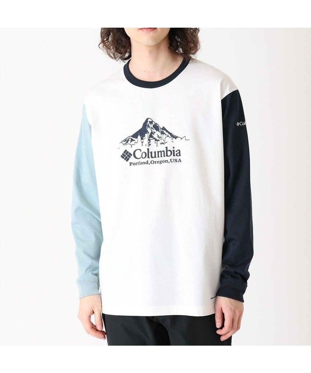 【コロンビア/Columbia / MEN】のColumbia/ アーバンハイクグラフィックロングスリーブTシャツ /コロンビア インテリア・キッズ・メンズ・レディースファッション・服の通販 founy(ファニー) 　ファッション　Fashion　メンズファッション　Fashion for Men　トップス・カットソー　Cut & Sew Tops　メンズシャツ　Shirts　アウトドア　Outdoor Clothing　カットソー　Cut and Sewn Top　グラフィック　Graphic, Graphic Design　トレンド　Trend, Trending Now　長袖　Long Sleeve, Full Sleeve　パターン　Pattern, Design Print　フィット　Fit, Slim Fit　リラックス　Relax, Relaxed Fit　A/W・秋冬　Autumn/Winter　S/S・春夏　SS, Spring/Summer, Warm Season　おすすめ　Recommended / Our Picks　夏　Summer　Sea Salt Multi、 Front Print|ID: prp329100004475284 ipo3291000000033551865