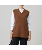 【アイシービー/iCB】の【洗える】ソフトカシミヤミックス ニットベスト コーヒー系|ID: prp329100004475303 ipo3291000000033661184