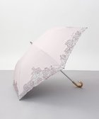 【アウロラ/AURORA】のNINA RICCI (ニナリッチ) 刺しゅうオーガンジー掛け合わせ晴雨兼用パラソル(折り畳み・トップフラット傘) ピンク|ID: prp329100004475351 ipo3291000000031988769